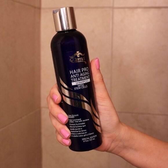 Hair Pro Anti-Aging Treatment with stem cells (Silver Shampoo) Pelo Teñidos - Picture 1 of 6